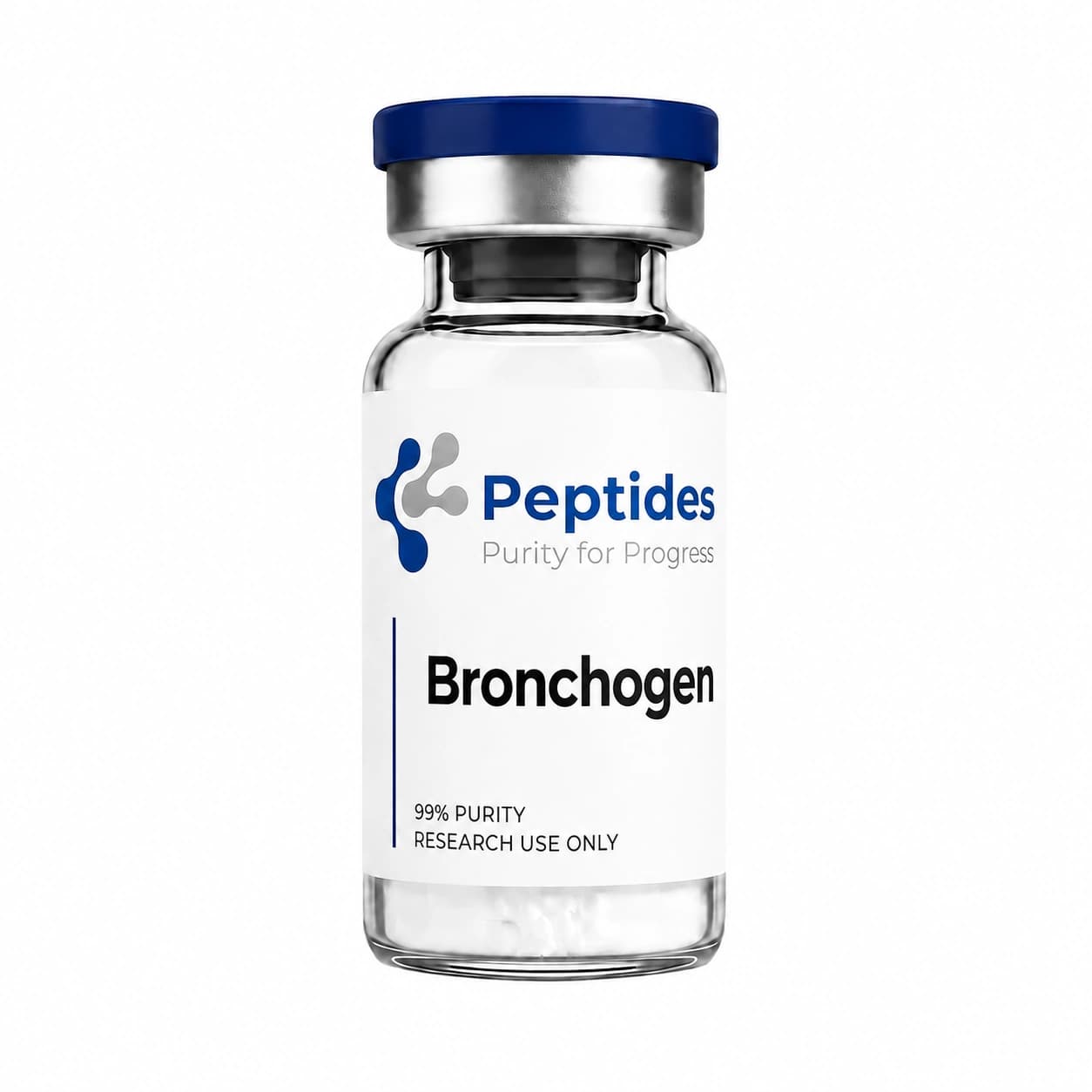 Bronchogen research peptide — ≥98% purity by HPLC — CAS N/A (Khavinson bioregulator) — also known as AEDL Peptide, Ala-Glu-Asp-Leu — lyophilized powder for in-vitro laboratory research — Peptides.net