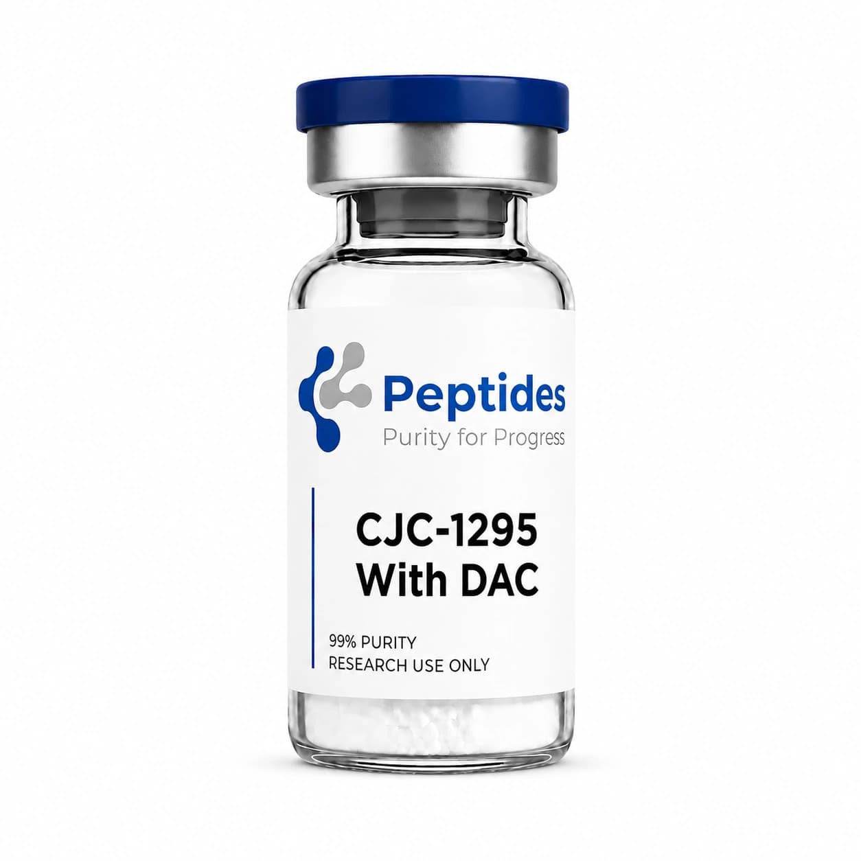 CJC-1295 With DAC research peptide — ≥98% purity by HPLC — CAS 863288-34-0 — also known as CJC-1295 DAC, GHRH Analogue with Drug Affinity Complex — lyophilized powder for in-vitro laboratory research — Peptides.net