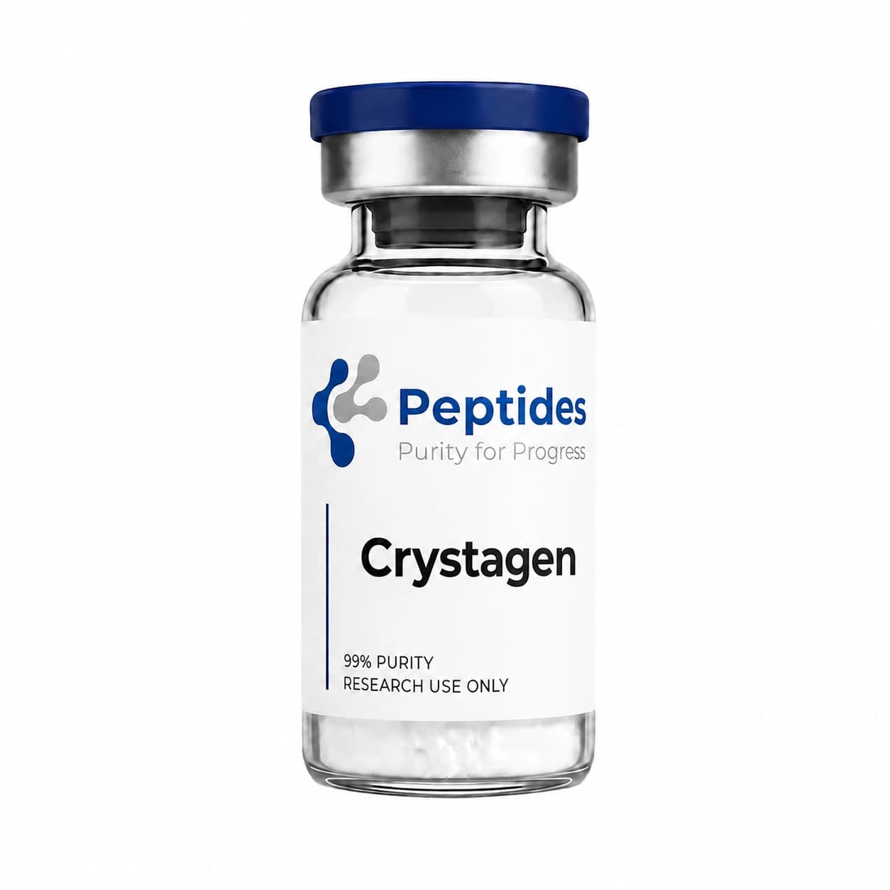 Crystagen research peptide — ≥98% purity by HPLC — CAS N/A (Khavinson bioregulator) — also known as EDP Peptide, Glu-Asp-Pro — lyophilized powder for in-vitro laboratory research — Peptides.net