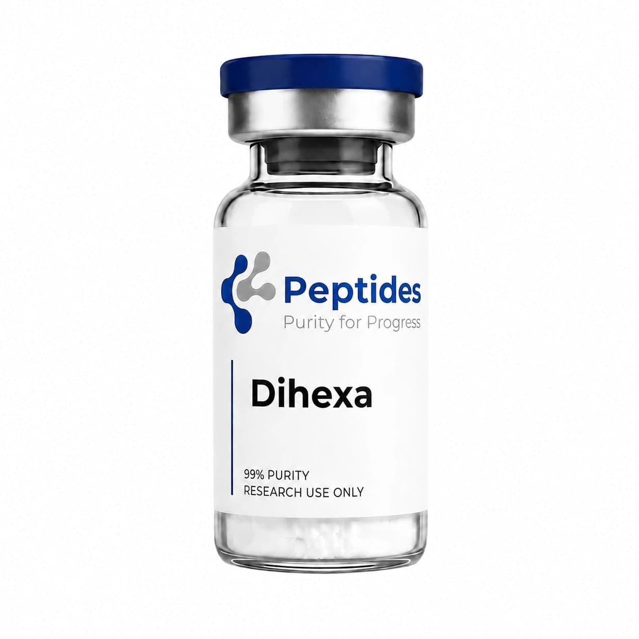 Dihexa research peptide — ≥98% purity by HPLC — CAS 1401708-83-5 — also known as PNB-0408, N-hexanoic-Tyr-Ile-(6)aminohexanoic amide — lyophilized powder for in-vitro laboratory research — Peptides.net