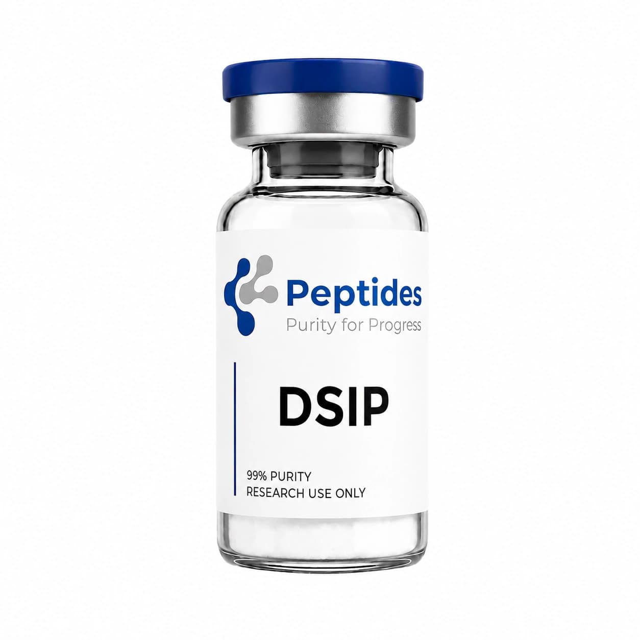 DSIP (Delta Sleep-Inducing Peptide) research peptide — ≥98% purity by HPLC — CAS 62568-57-4 — also known as Delta Sleep-Inducing Peptide, Deltaran — lyophilized powder for in-vitro laboratory research — Peptides.net