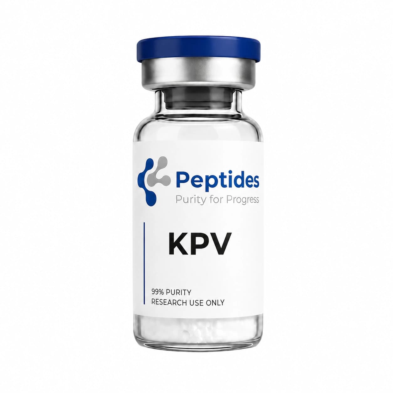 KPV research peptide — ≥98% purity by HPLC — CAS 67727-97-3 — also known as Lys-Pro-Val, α-MSH C-terminal tripeptide, ACTH 11-13 — lyophilized powder for in-vitro laboratory research — Peptides.net