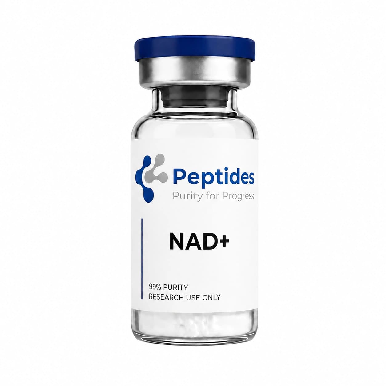 NAD+ research peptide — ≥98% purity by HPLC — CAS 53-84-9 — also known as Nicotinamide Adenine Dinucleotide, β-NAD+, Coenzyme I — lyophilized powder for in-vitro laboratory research — Peptides.net