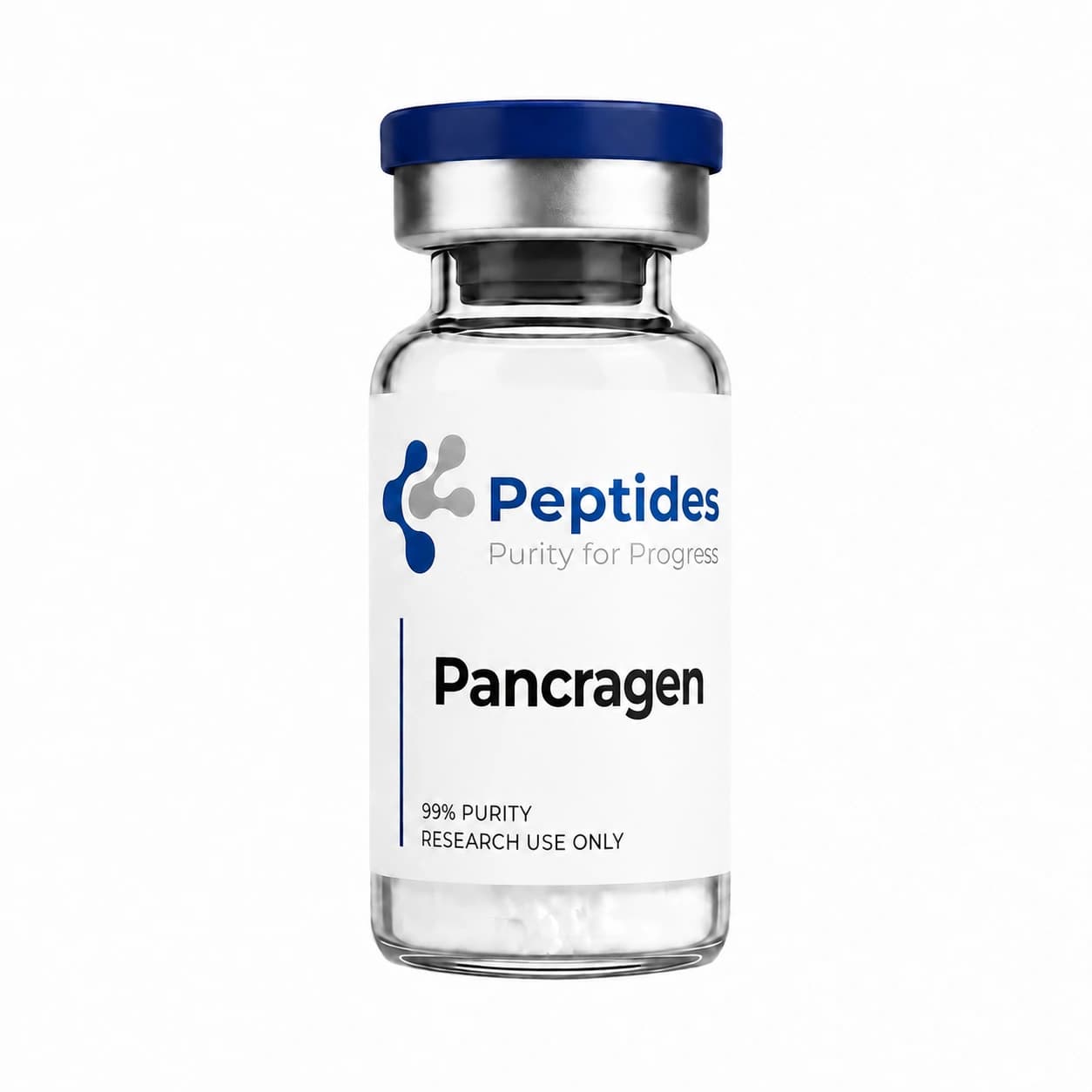 Pancragen research peptide — ≥98% purity by HPLC — CAS N/A (Khavinson bioregulator) — also known as KEDW Peptide, Lys-Glu-Asp-Trp — lyophilized powder for in-vitro laboratory research — Peptides.net