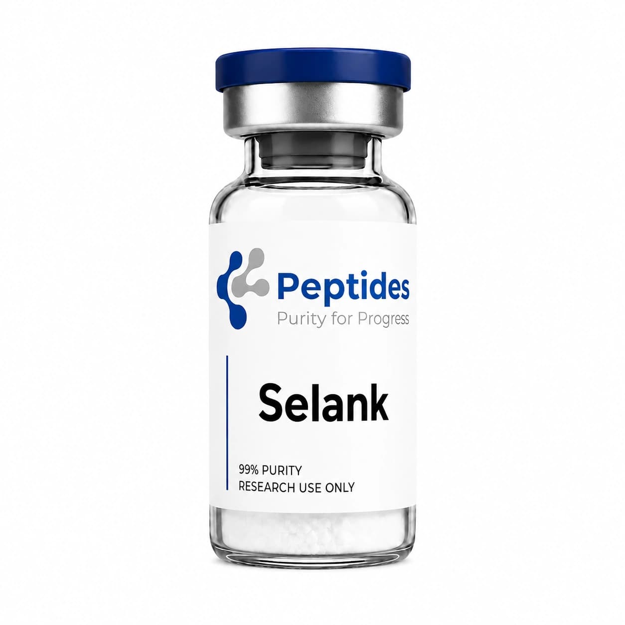 Selank research peptide — ≥98% purity by HPLC — CAS 129954-34-3 — also known as TP-7, Selanc — lyophilized powder for in-vitro laboratory research — Peptides.net