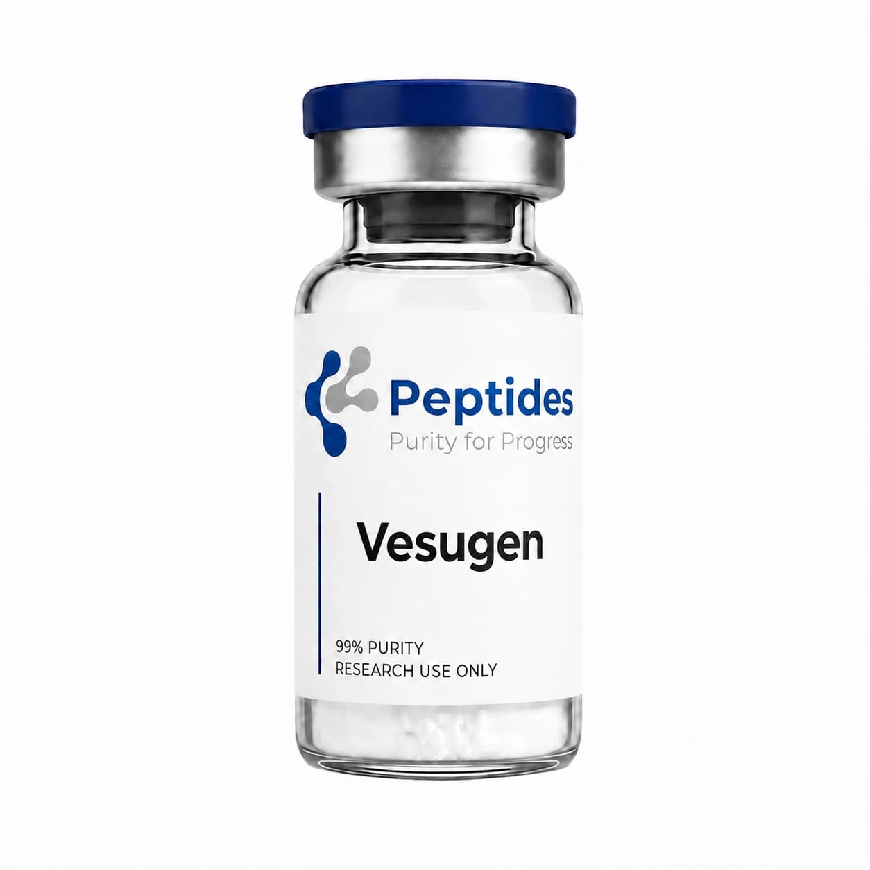 Vesugen research peptide — ≥98% purity by HPLC — CAS N/A (Khavinson bioregulator) — also known as KED Peptide, Lys-Glu-Asp — lyophilized powder for in-vitro laboratory research — Peptides.net